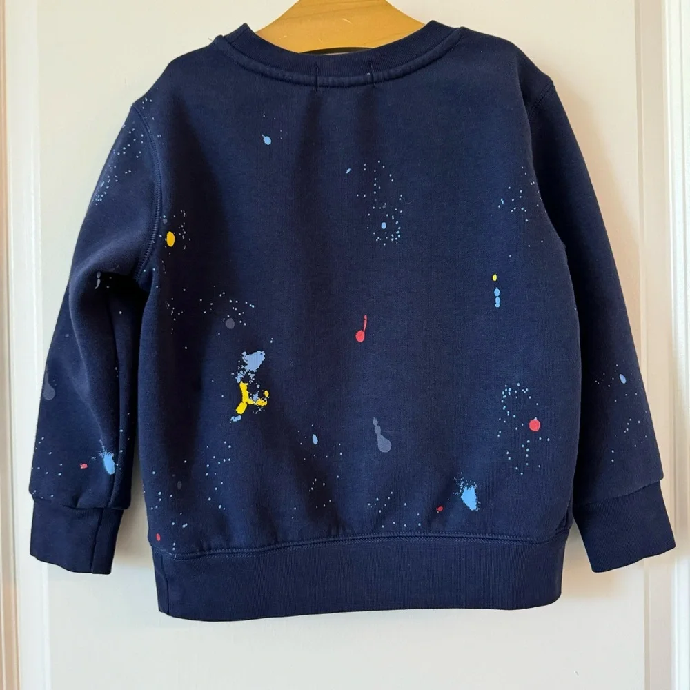 Polo Ralph Lauren Toddler Paint Splatter Logo Sweatshirt